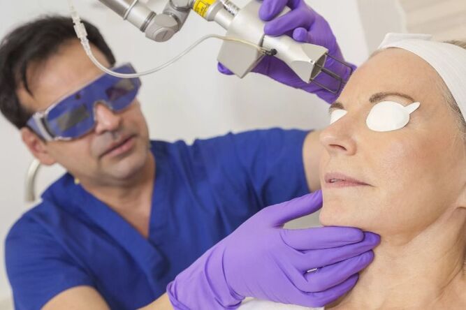 Recover skin with laser